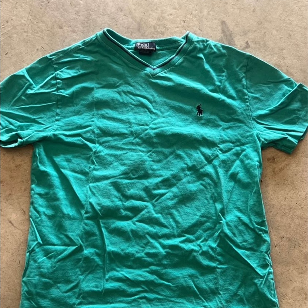 Polo by Ralph Lauren Men's Green T-Shirt
